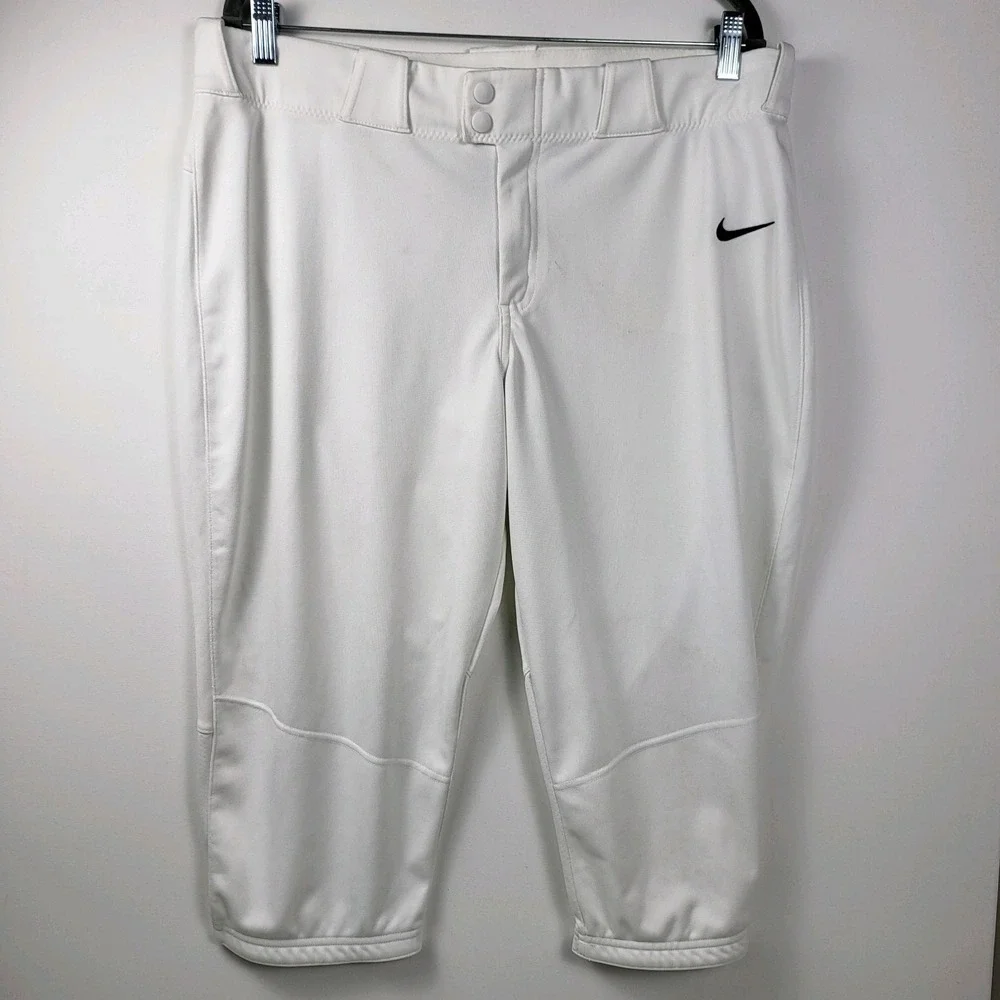 Nike Baseball White Knicker Baseball Mens Adult Pants Team Size XLarge‎
